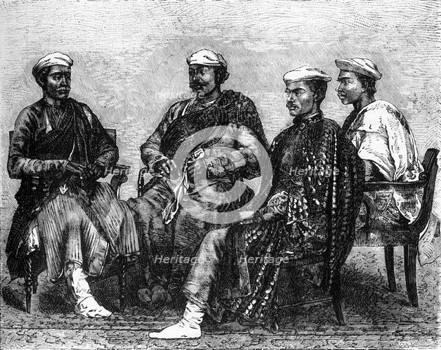 'Hindoo Bankers of the North-West Provinces', c1891. Creator: James Grant.