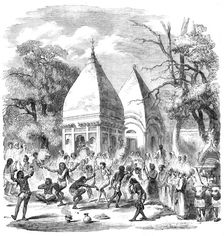 Hindoo Dance - from a native drawing, 1857. Creator: Unknown