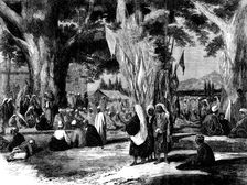 Hindoo Festival, Cashmere - from a photograph by W. J. Carpenter, Jun., 1858. Creator: Unknown