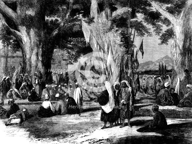 Hindoo Festival, Cashmere - from a photograph by W. J. Carpenter, Jun., 1858. Creator: Unknown.