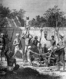 Hindoo Jugglers c1891. Creator: James Grant
