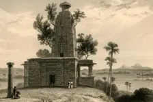 Hindoo Temple at Muddunpore, Bahar 1835. Creator: William Daniell