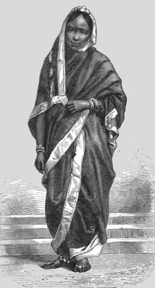 Hindoo Women; Black Bear Shooting in the Himalayas 1875. Creator: Unknown