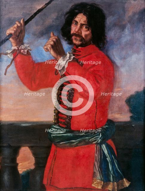 Hindrik Hasenberger, the court jester, 1651. Artist: Ehrenstrahl, David Klöcker (1629-1698)