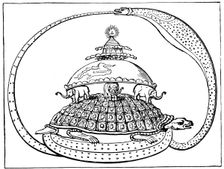 Hindu concept of the universe, c1880. Creator: Anon