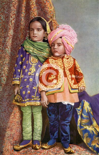 Hindu children of North Kashmir, India, 1922. Artist: Unknown