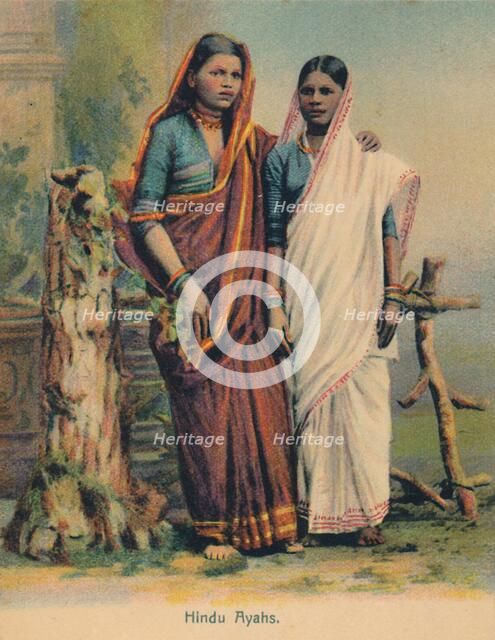 'Hindu Ayahs', c1910. Creator: Unknown.