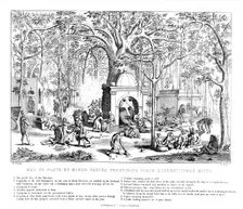 Hindu Fakirs practising their superstitious rites, 19th century. Artist: Bell