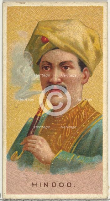 Hindu, from World's Smokers series (N33) for Allen & Ginter Cigarettes, 1888. Creator: Allen & Ginter.