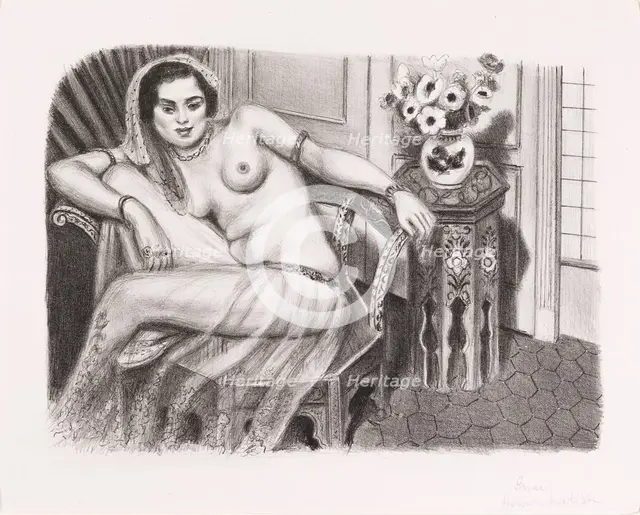 Hindu in a Voille Skirt (Hindoue à la jupe de tulle), 1929. Creator: Matisse, Henri (1869-1954).
