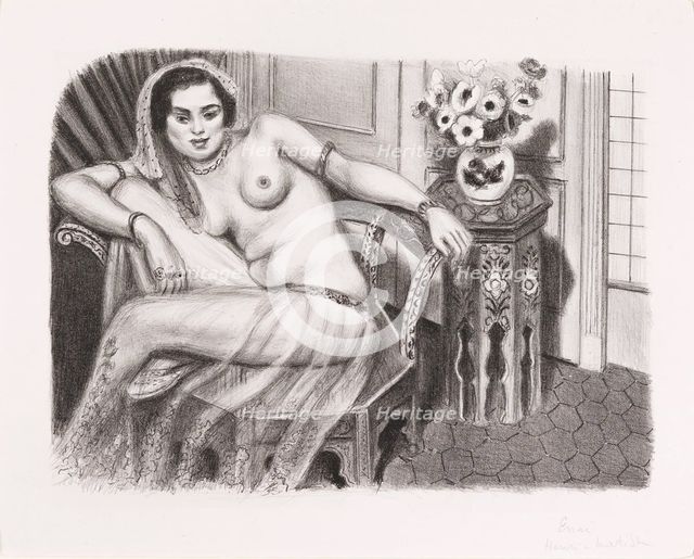 Hindu in a Voille Skirt (Hindoue à la jupe de tulle), 1929. Creator: Matisse, Henri (1869-1954).