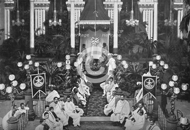 Hindu marriage ceremony, 1902. Artist: Kapp & Co.