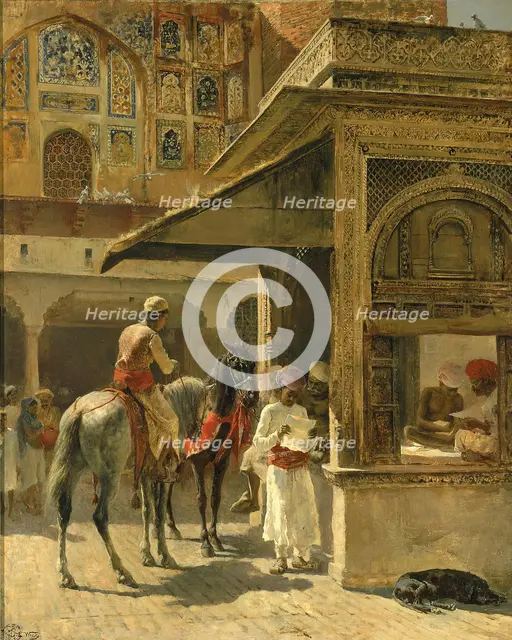 Hindu Merchants, ca. 1885. Creator: Edwin Lord Weeks.