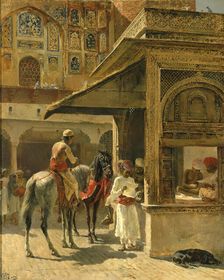 Hindu Merchants, ca. 1885. Creator: Edwin Lord Weeks