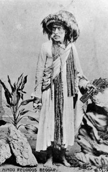 Hindu religious beggar, India, 20th century