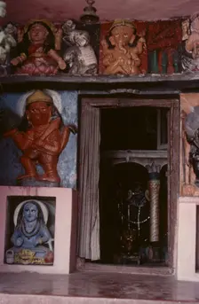 Hindu temple, Dharamsala, India, 1988. Creator: Amanda Waite