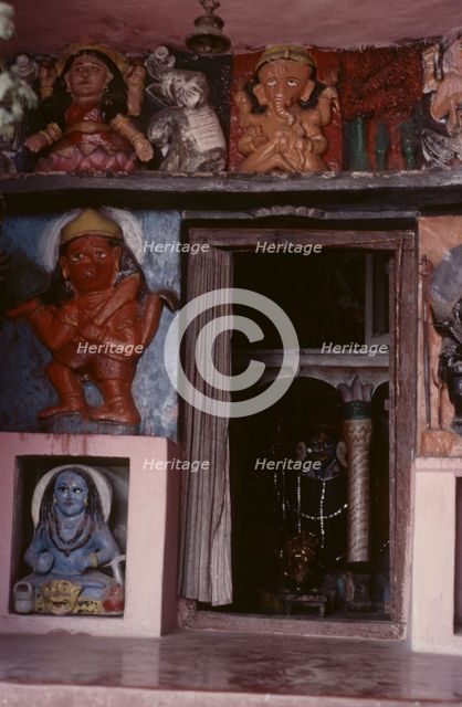 Hindu temple, Dharamsala, India, 1988. Creator: Amanda Waite.