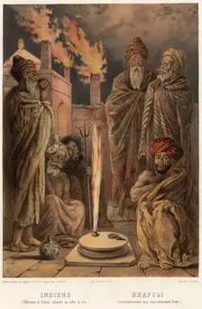 Hindus. (Fire worshipers from the outskirts of Baku), 1862. Creator: Zakharov
