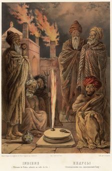 Hindus. (Fire worshipers from the outskirts of Baku), 1862. Creator: Zakharov