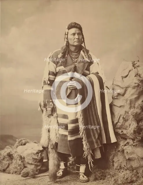 Hinmatóowyalahtq’it (Chief Joseph), 1879. Creator: Charles Milton Bell.