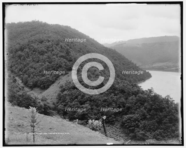Hinton and the New River, W. Va., 1913 Nov. Creator: Unknown.
