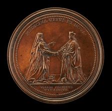 Hippocrates and Dr. John Freind [reverse], 1728. Creator: Ferdinand de Saint-Urbain