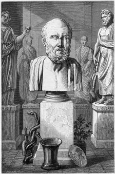 Hippocrates of Cos, Ancient Greek physician, 1866. Creator: Unknown