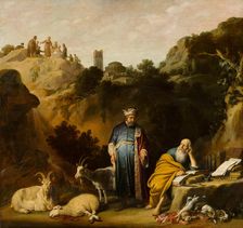 Hippocrates Visiting Democritus. Creator: Claes Cornelisz. Moeyaert
