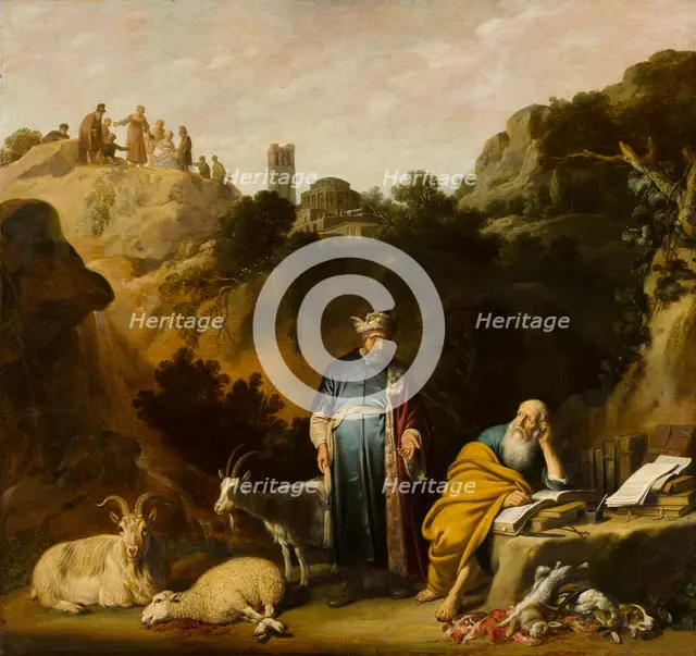 Hippocrates Visiting Democritus. Creator: Claes Cornelisz. Moeyaert.