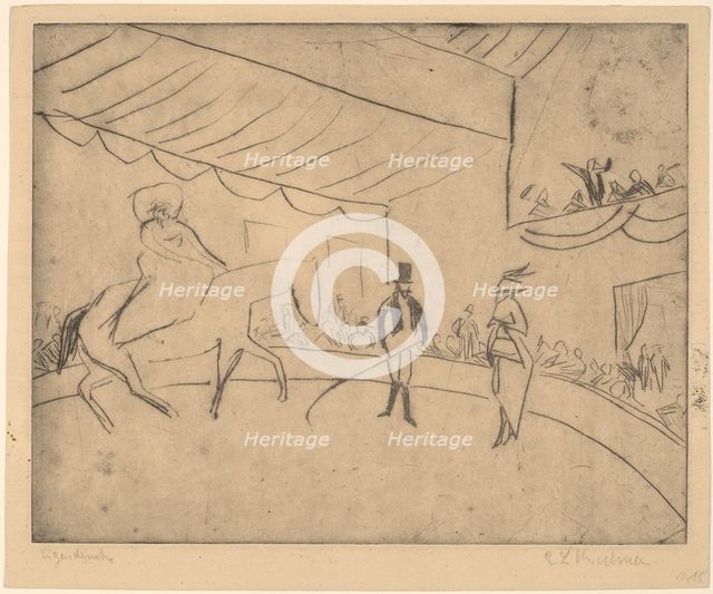 Hippodrome, 1910. Creator: Ernst Kirchner.