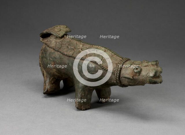 Hippopotamus, Nigeria, 9th/mid-19th century. Creator: Unknown.