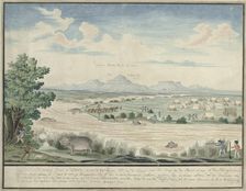 Hippopotamus hunt at the Seekoei River, 1778. Creator: Robert Jacob Gordon