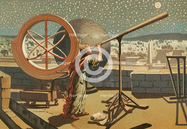 Hipparchus at the Alexandria Observatory, 1882.  Creator: Joan Planella i Rodriguez.