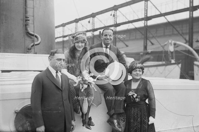 Hiram Abrams, [Mary] Pickford - [Doug] Fairbanks - Mrs. Pickford, between c1915 and c1920. Creator: Bain News Service.