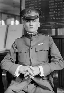 Hiram Bingham, Aviator - At Desk, 1917. Creator: Harris & Ewing