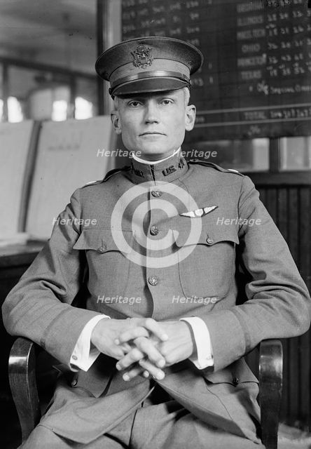 Hiram Bingham, Aviator - At Desk, 1917. Creator: Harris & Ewing.