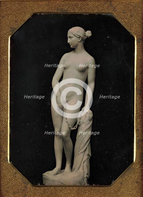 Hiram Powers's Sculpture of the Greek Slave, ca. 1850. Creator: Unknown.