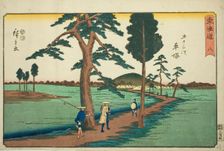Hiratsuka—No. 8, from the series "Fifty-three Stations of the Tokaido (Tokaido gojusan...,c.1847/52. Creator: Ando Hiroshige