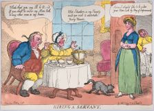 Hiring a Servant, 1811., 1811. Creator: Thomas Rowlandson