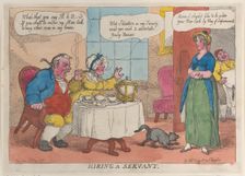 Hiring a Servant, 1811., 1811. Creator: Thomas Rowlandson