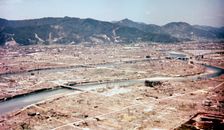 Hiroshima, Japan, after the dropping of the atom bomb in August 1945