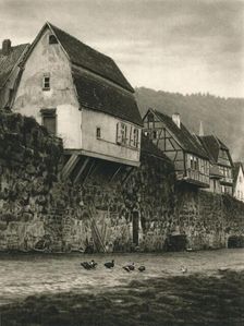 Hirschhorn a. Neckar. Houses on the Town Wall 1931. Artist: Kurt Hielscher