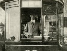 His Majesty Driving A Tram Through The Streets Of Glasgow ..., 1924 1937. Creator: Unknown