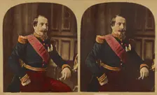 His Majesty, Napoleon III. (Charles Louis.) Emperor of the French...stereograph about 1860-1865. Creator: Mayer & Pierson