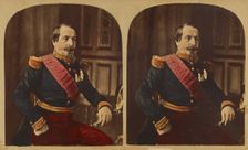 His Majesty, Napoleon III. (Charles Louis.) Emperor of the French...stereograph about 1860-1865. Creator: Mayer & Pierson