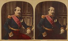 His Majesty, Napoleon III. (Charles Louis.) Emperor of the French...stereograph about 1860-1865. Creator: Mayer & Pierson