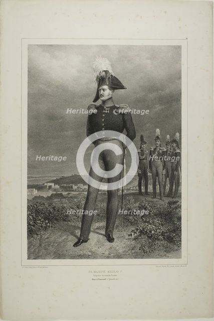 His Majesty Nicolas I, Emperor of all Russia, Camp Vosnessensk, October 6, 1837, 1842–45. Creator: Auguste Raffet.