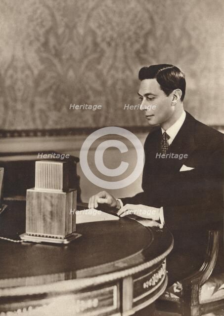 'His Majesty Speaks to His Empire', 1937. Artist: BBC.