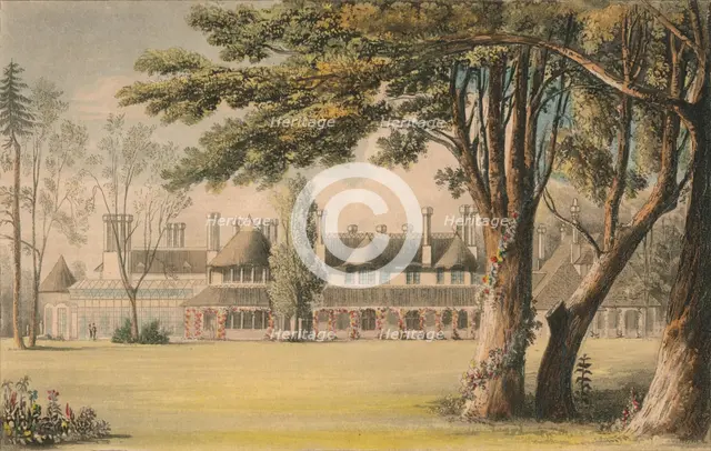 'His Majesty's Cottage, as seen from the Lawn', 1823. Creator: Unknown.