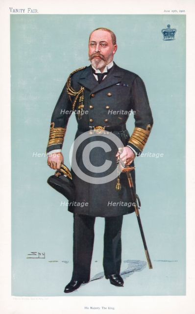 'His Majesty the King', 1902. Artist: Spy